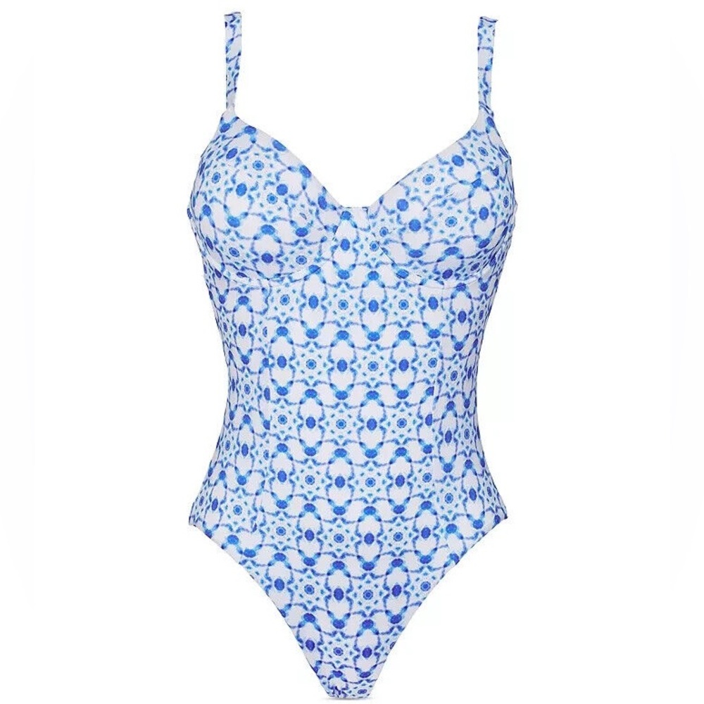 Vilebrequin Women’s Blue Ikat‎ Medusa One Piece Swimsuit - Picture 4 of 10